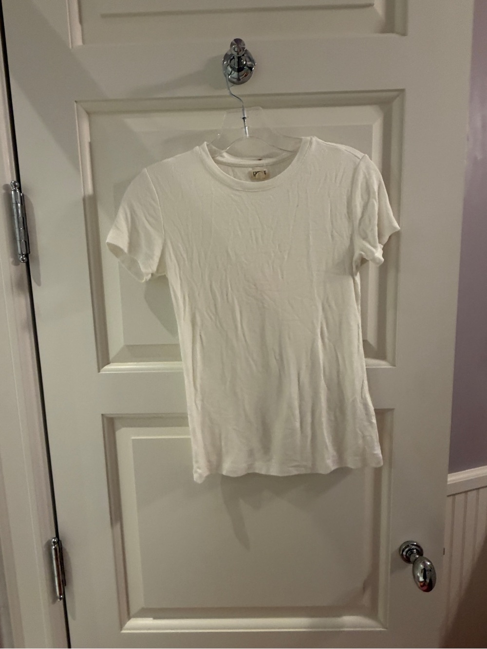 L'AGENCE Slim White Crewneck Tee